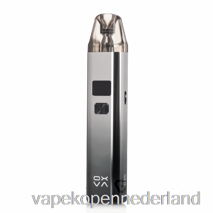 Elektronische Sigaret Vape Oxva Xlim V2 25w Pod-systeem Glanzend Zilver Zwart
